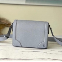 Inexpensive Louis Vuitton NEW FLAP MESSENGER M30807 gray