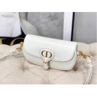 Inexpensive MEDIUM DIOR BOBBY BAG Warm Taupe Box Calfskin M9327 white