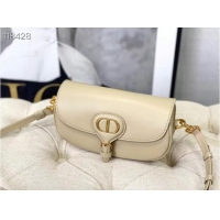 Wholesale MEDIUM DIOR BOBBY BAG Warm Taupe Box Calfskin M9327 Beige