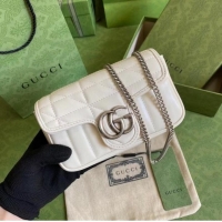 Good Taste Gucci GG Marmont super mini bag 476433 White