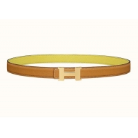 Top Quality Hermes Mini Constance Belt Buckle Rversible Leather Strap 24mm H0259