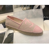 New Style Chanel Lambskin Espadrilles 092395 Light Pink