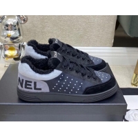 Charming Chanel Fabric & Suede Sneakers G38038 Gray