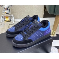 Low Price Chanel Fabric & Suede Sneakers G38038 Blue