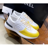 Good Quality Chanel Suede Sneakers 111113 Yellow