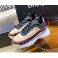 Low Cost Chanel Suede Sneakers G38501 Beige