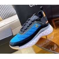 Best Grade Chanel Suede Sneakers G38501 Blue