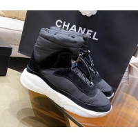 Unique Grade Chanel Down Ankle Boots 116112 Black