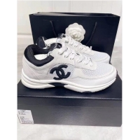 Fashionable Chanel Top Quality Sneakers G38299 White/Black