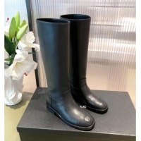 Discount Chanel Calfskin High Boots G38174 Black