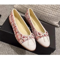 Good Product Chanel Tweed & Leather Ballerinas 112289 Red/White