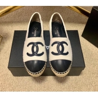 Good Quality Chanel Shearling Espadrilles White 1122110