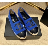 Pretty Style Chanel Shearling Espadrilles 1122112 Blue