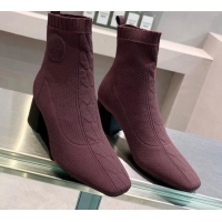 AAAAA Hermes Volver 60 Ankle Boot with 6cm Heel 021051 Burgundy