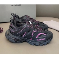 Classic Practical Balenciaga Track 3.0 Trainers Bright 112009 Black/Pink