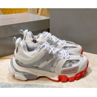 Top Design Balenciaga Track 3.0 Trainers 112012 White/Silver/Red