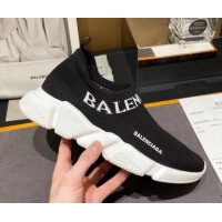 Low Price Balenciaga Speed Knit Sock Boot Sneaker 05310 Black/White