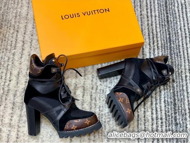 Super Quality Louis Vuitton Star Trail Ankle Short Boot 1A94NM Black