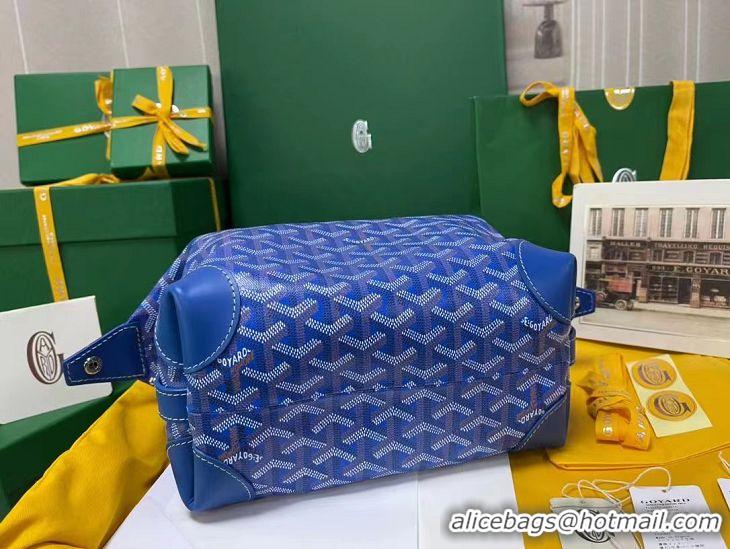 AAAAA Discount Goyard Boeing 25 Travel Toilet Bag G8741 Light Blue