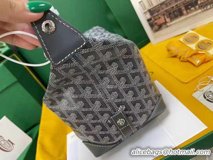 Spot Bulk Goyard Boeing 25 Travel Toilet Bag G8741 Dark Grey