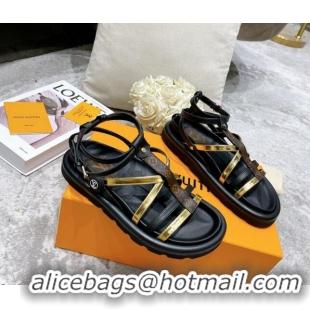 Good Product Louis Vuitton Pool Pillow Comfort Sandals Gold 111773