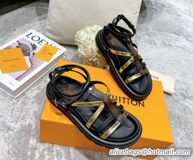 Good Product Louis Vuitton Pool Pillow Comfort Sandals Gold 111773