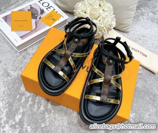 Good Product Louis Vuitton Pool Pillow Comfort Sandals Gold 111773