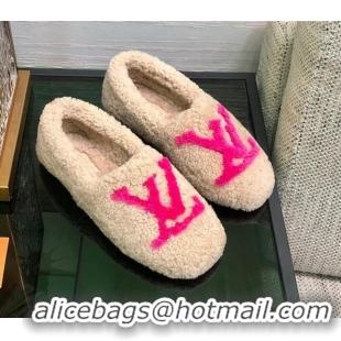 Good Taste Louis Vuitton Shearling Loafers 111785 Beige