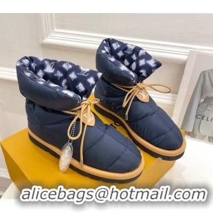 Discount Louis Vuitton Pillow Comfort Down Ankle Boot 111795 Navy Blue