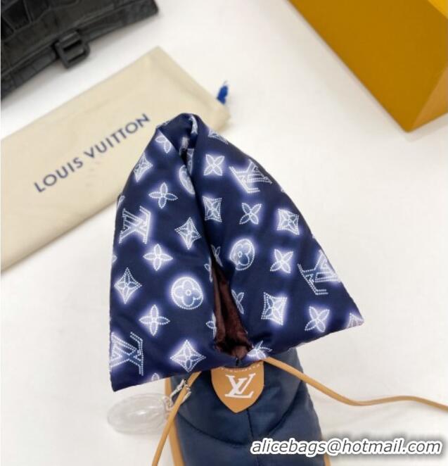 Discount Louis Vuitton Pillow Comfort Down Ankle Boot 111795 Navy Blue