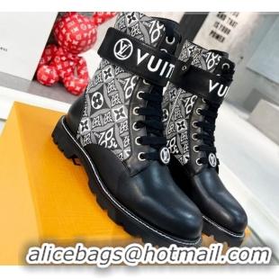 Top Quality Louis Vuitton Since 1854 Territory Flat Ankle Range Boots 111804 Grey