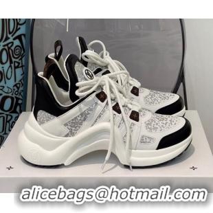 Best Product Louis Vuitton LV Archlight Sparkling Glitter Sneakers 112440 White