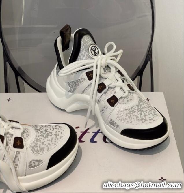 Best Product Louis Vuitton LV Archlight Sparkling Glitter Sneakers 112440 White