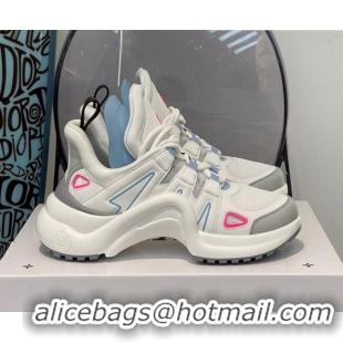 Good Quality Louis Vuitton LV Archlight Fabric Textile Sneakers 112440 Light Blue