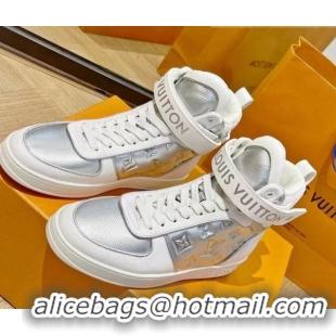 Good Quality Louis Vuitton Boombox Sneaker Boots Silver 112452