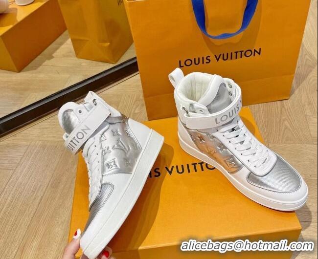 Good Quality Louis Vuitton Boombox Sneaker Boots Silver 112452