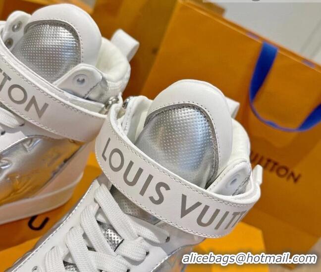 Good Quality Louis Vuitton Boombox Sneaker Boots Silver 112452