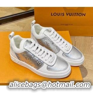 Unique Style Louis Vuitton Boombox Sneakers Silver 112453