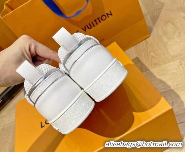 Unique Style Louis Vuitton Boombox Sneakers Silver 112453