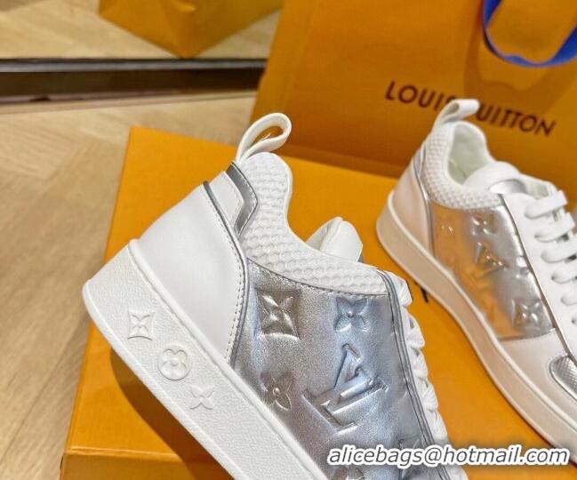 Unique Style Louis Vuitton Boombox Sneakers Silver 112453