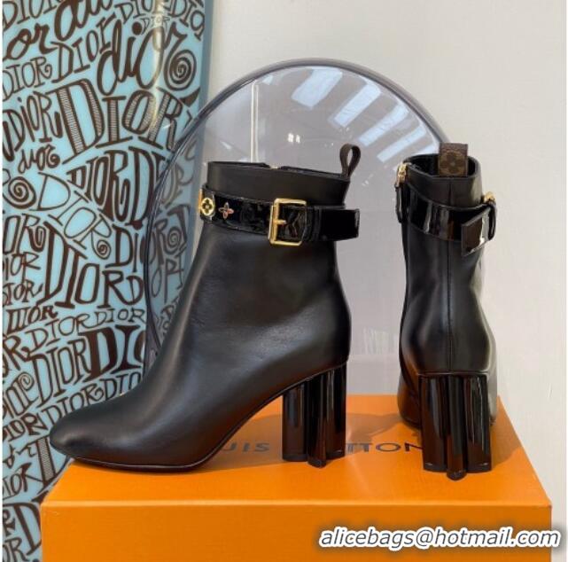 Good Looking Louis Vuitton Silhouette Monogram Strap Ankle Boots Black 112450