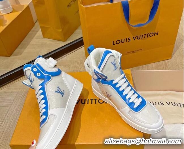 Good Product Louis Vuitton Boombox Sneaker Boots 112454 Blue