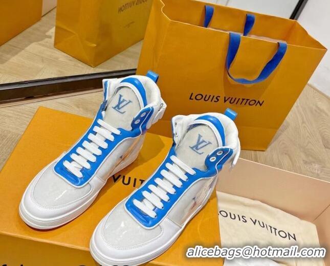 Good Product Louis Vuitton Boombox Sneaker Boots 112454 Blue