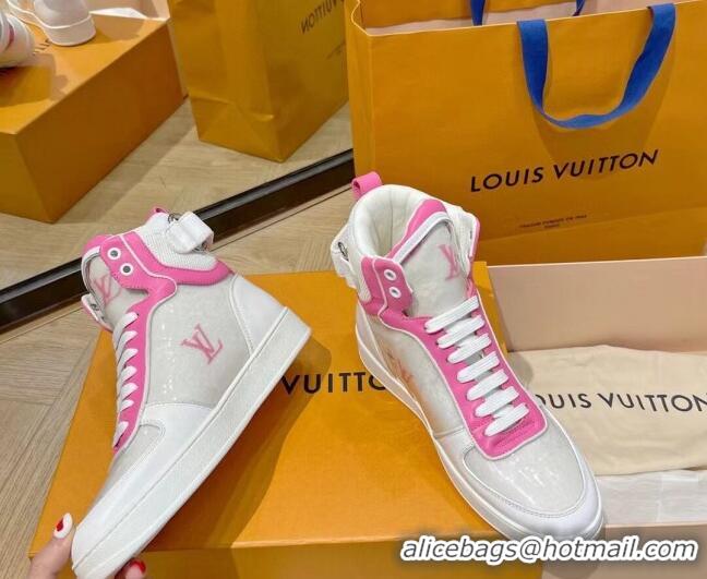 Top Design Louis Vuitton Boombox Sneaker Boots 112454 Pink