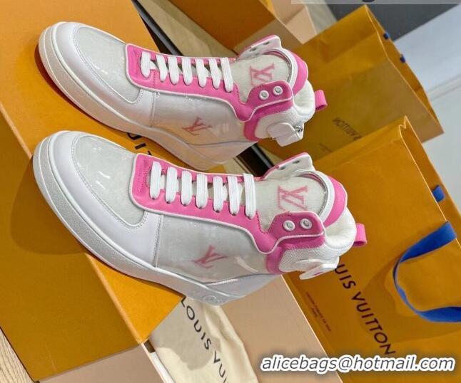 Top Design Louis Vuitton Boombox Sneaker Boots 112454 Pink