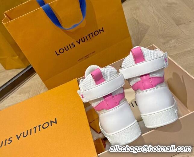 Top Design Louis Vuitton Boombox Sneaker Boots 112454 Pink