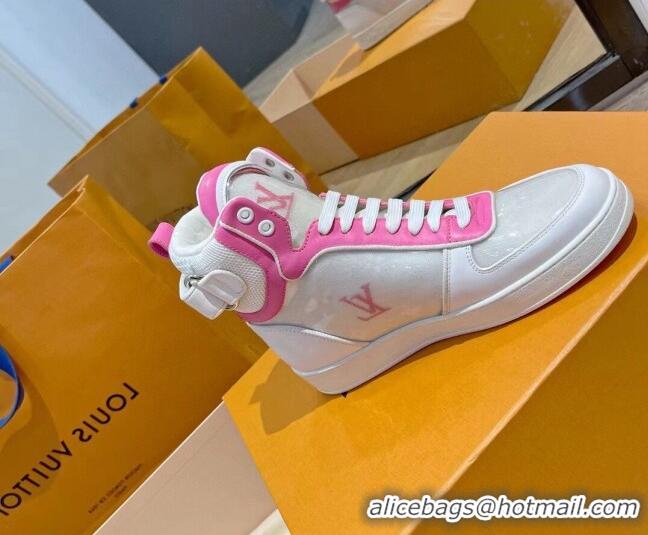 Top Design Louis Vuitton Boombox Sneaker Boots 112454 Pink