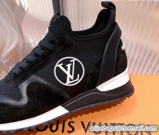 Low Cost Louis Vuitton Run Away Sneakers Black/White 112458