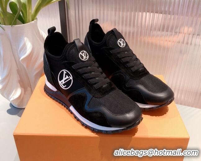 Low Cost Louis Vuitton Run Away Sneakers Black/White 112458