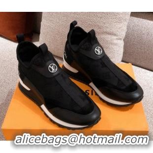 Most Popular Louis Vuitton Run Away Sneakers Black/White 112459